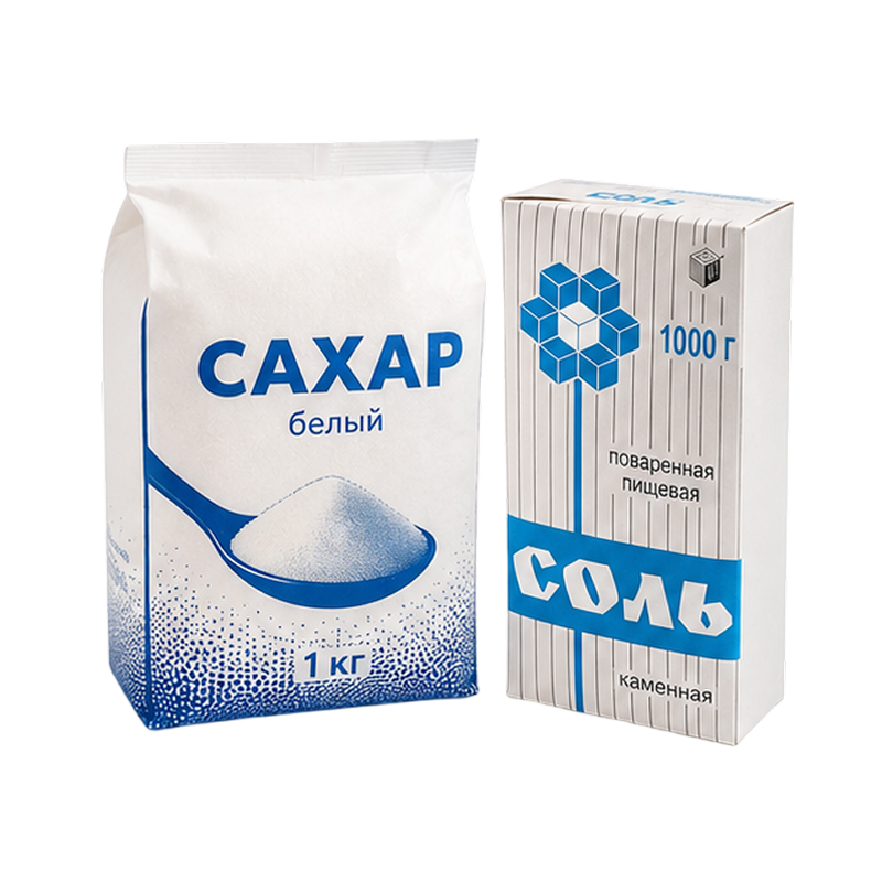 Сахар, соль