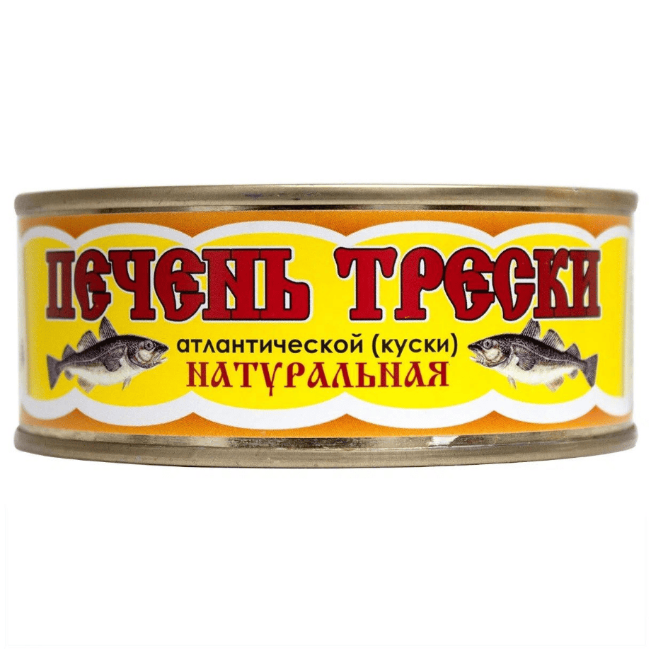 Печень Трески натуральная Полинет Гост вс (сключ) 230г48шт г.Мурманск