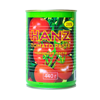 Томатная паста "KANZ" 28% Гост (ж/б) 440г/12шт "ППК" 