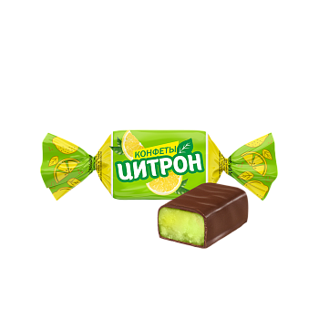 Конфеты "Цитрон" глазир.с помад/корпусом 1кг/6шт "Невский Кондитер"