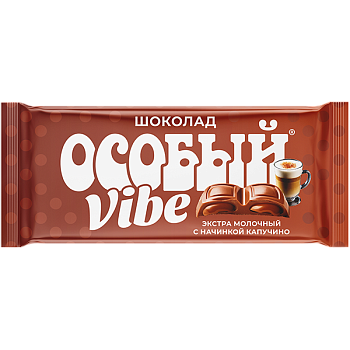Шоколад Экстра молочный "Особый" капучино 82г/12шт КФ "Крупской"