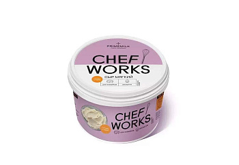 Сыр мягкий "Chef Works" 40% (ведро) 800г/1шт "Праймилк" Беларусь