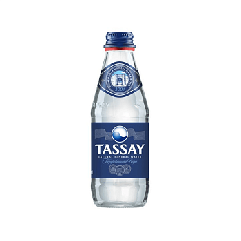 Вода питьевая "Tassay" газированная (ст/бут) 0,25л/12шт