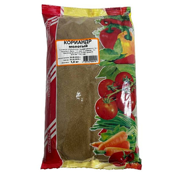 Кориандр молотый (пак) 1кг/5шт "Европек"  