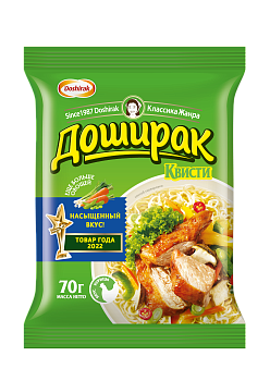 Лапша "Доширак" со вкусом Курицы (Квисти) 70г/48шт "КОЯ"