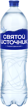 Вода питьевая "Святой Источник" газированная (пэт) 1,5л/6шт Россия
