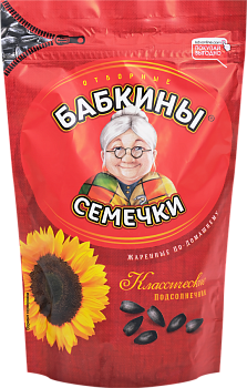 Семечки жареные "Бабкины Семечки" 300г/12шт Россия
