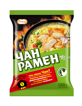 Лапша "Доширак" Чан Рамен со вкусом Курицы (брикет) 120г/20шт "КОЯ"