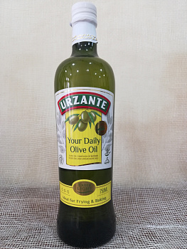 Оливковое масло "Urzante" Olive Oil Еxtra light рафинир.(ст/бут) 0,75л/12шт Испания**