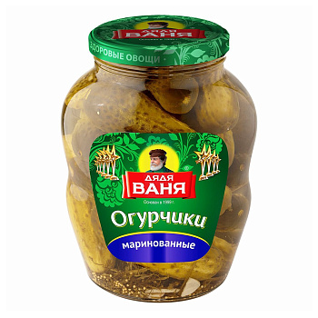 Огурчики маринованные "Дядя Ваня" Гост (cт/тв) 1,8кг/6шт Россия