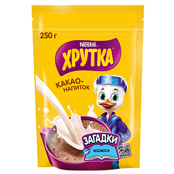 Какао порошок "Хрутка" быстрорастворимый (пакет) 250г/9шт "Нестле"